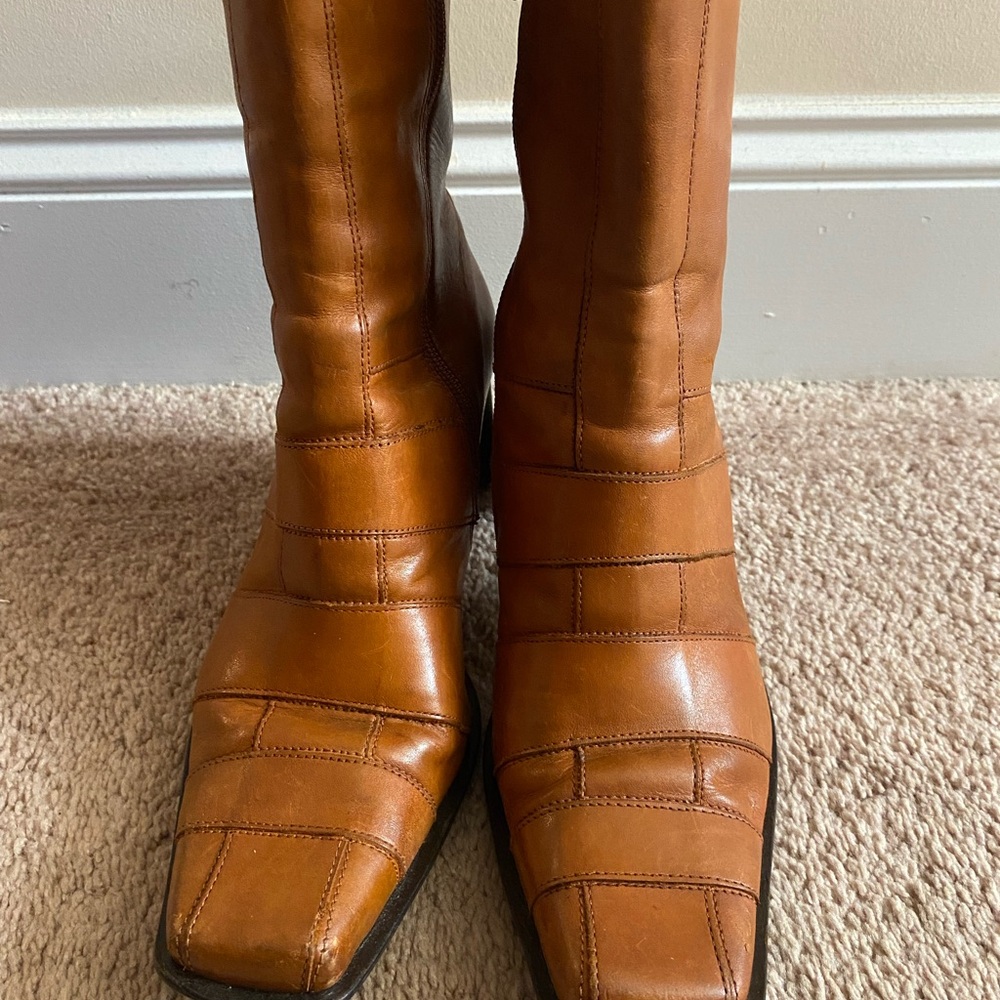 Leather Carmel Color Boots